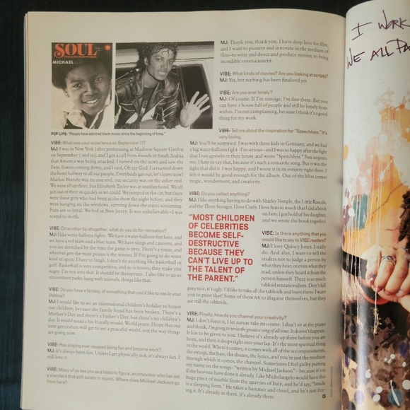 March 2002 VIBE Magazine with Michael Jackson - Picture 11 of 13